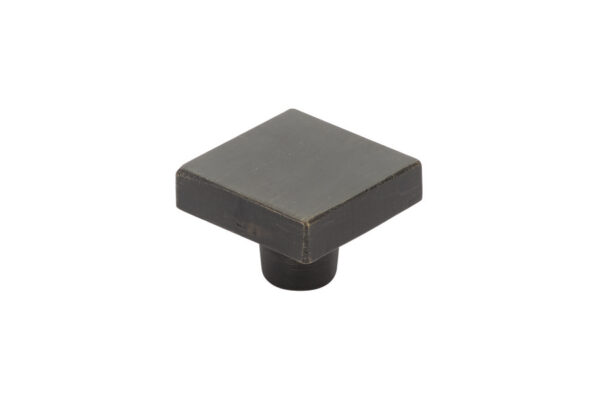 Rustic Modern Square Knob, 1-1/4", MB
