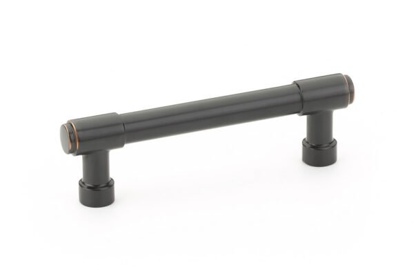 Industrial Modern Jasper Cabinet Pull, 3-1/2" c-c, US10B